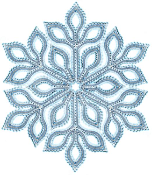 445 Klöppelbrief  Deckchen „Schneeflocke“